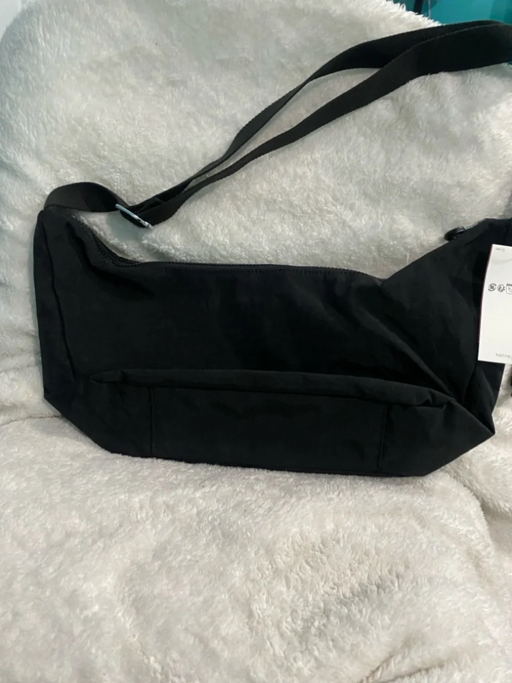 Kipling “Jericho” Black Nylon Messenger Shoulder Bag - Picture 2 of 7